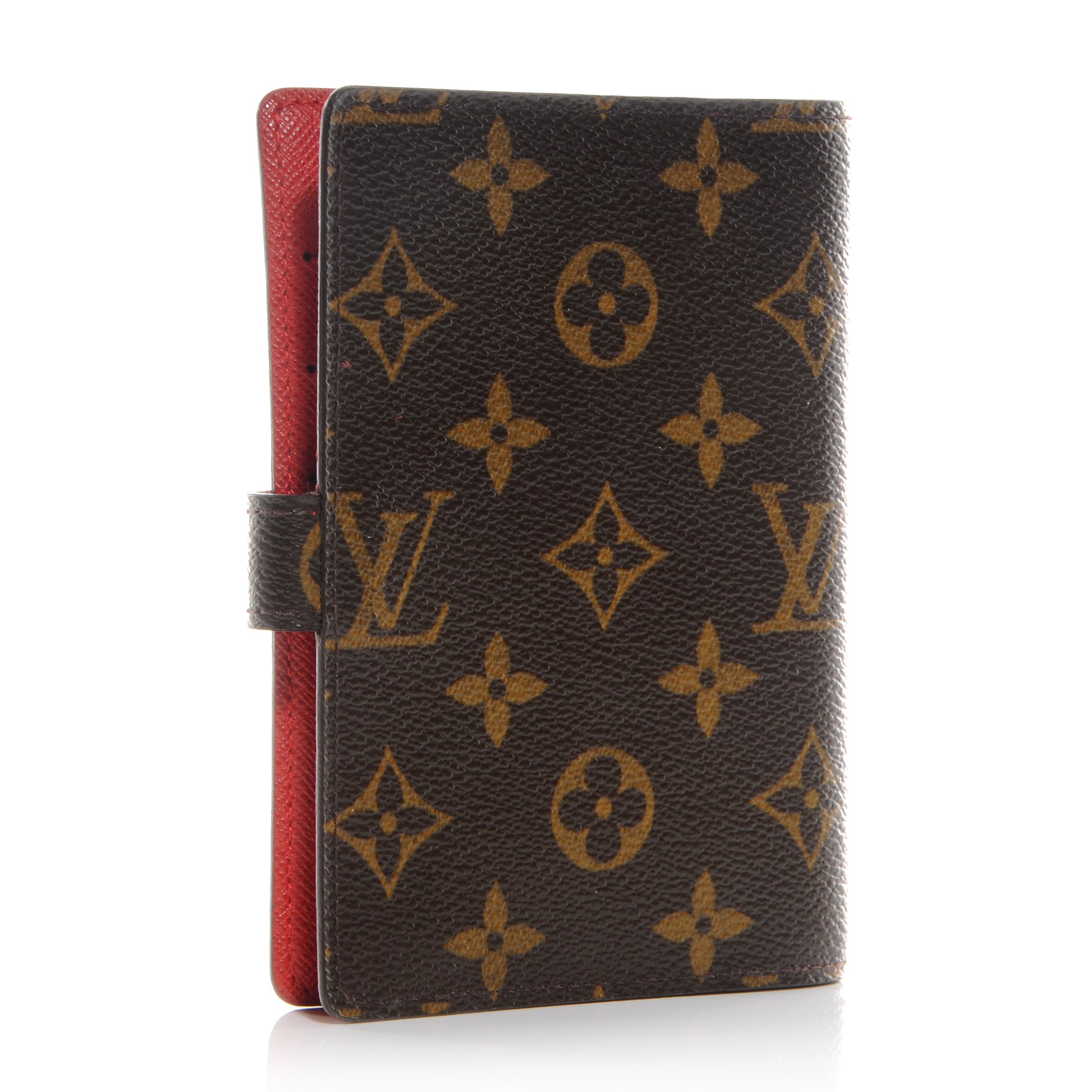 Louis Vuitton Monogram Groom Small Ring Agenda Red 3 of 8