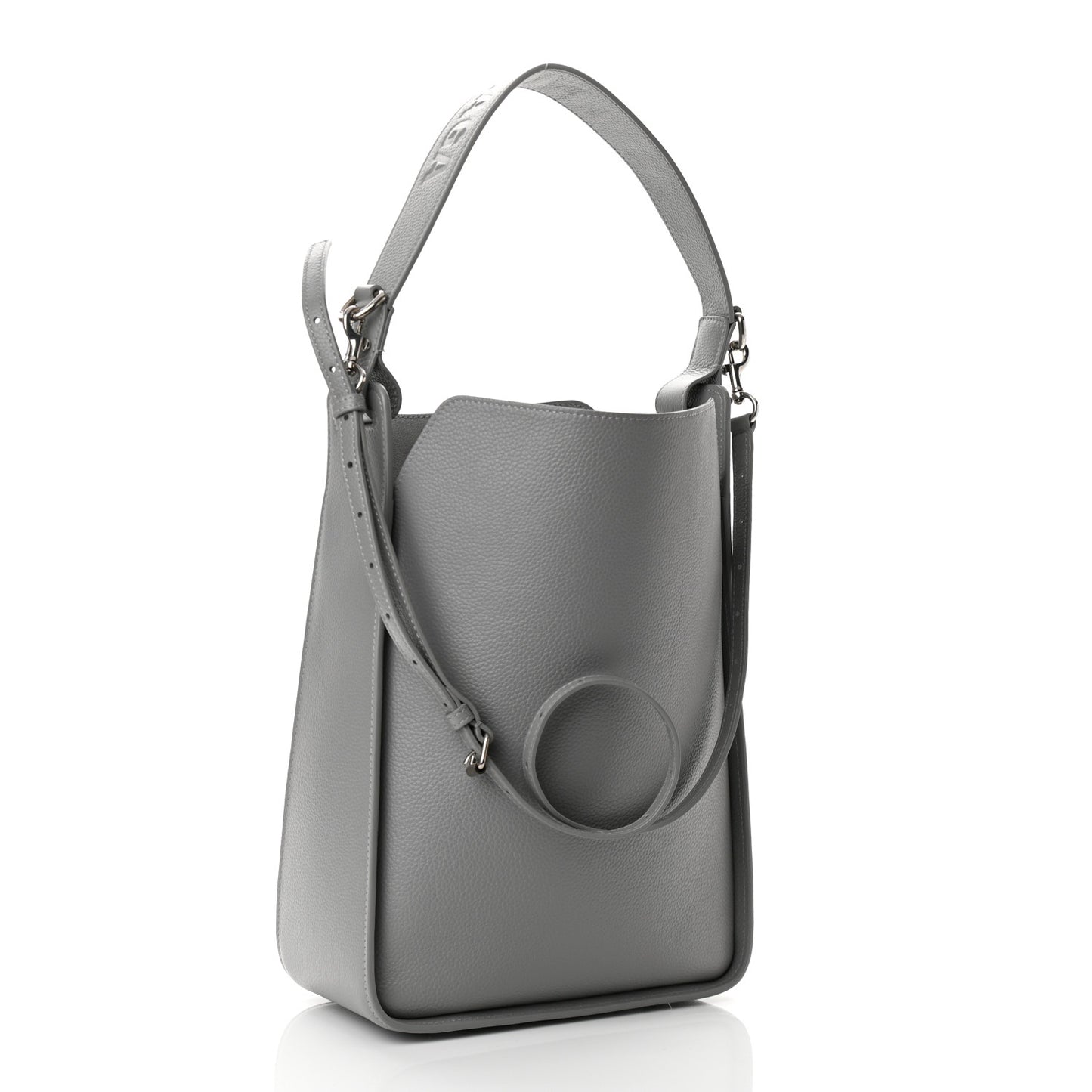Calfskin Logo Embossed Small Tool 2.0 North-South Tote Balenciaga Grey