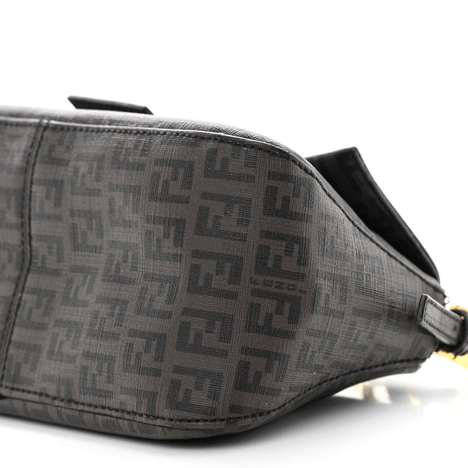 Fendi Zucchino Spalmati Forever Mini Mama Baguette Moro Black 10 of 14