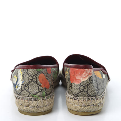 Gucci GG Supreme Monogram Tian Womens Espadrilles 38.5 Beige Multicolor Red 7 of 12