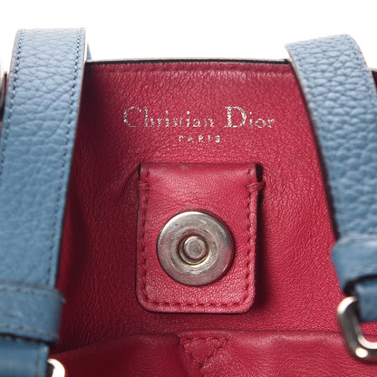 Christian Dior Bullcalf Large Diorissimo Tote Blue 6 of 24