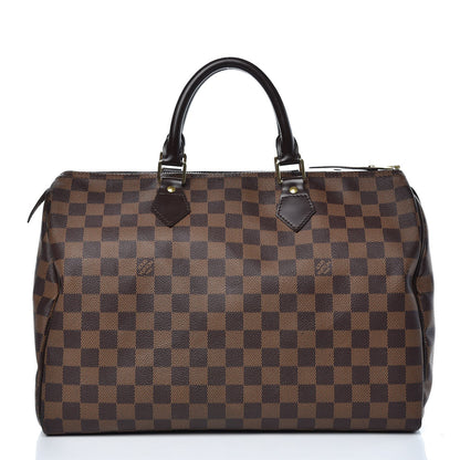 Louis Vuitton Damier Ebene Speedy 35 1 of 16