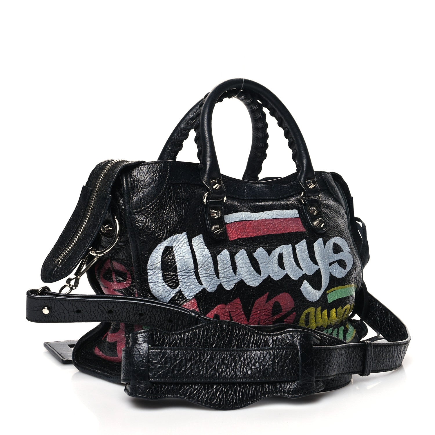 Balenciaga Agneau Arena Car Tag Classic Silver Hardware S City Black TBC 3 of 10