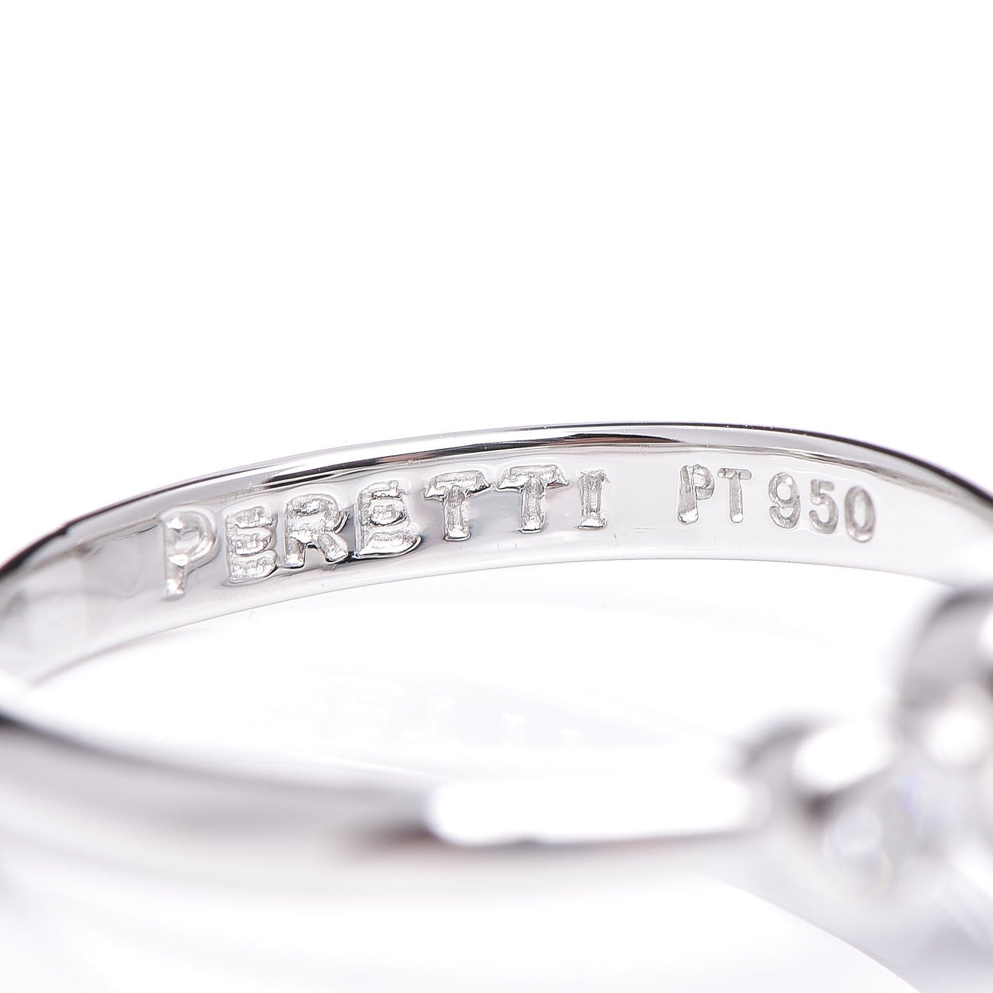 Platinum Diamond Elsa Peretti Open Heart Ring 49 5