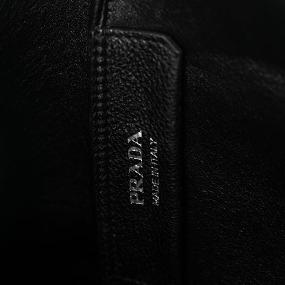 Prada Vitello Daino Soft Large Dynamique Tote Black 5 of 8
