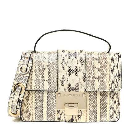 Jimmy Choo Snakeskin Rebel Crossbody Bag Black 1 of 18