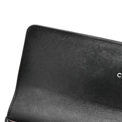 Chanel Lambskin Quilted Large Gusset Flap Wallet Black 10 of 19