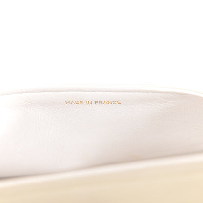 Chanel Lambskin Quilted Medium Double Flap White 8 of 13