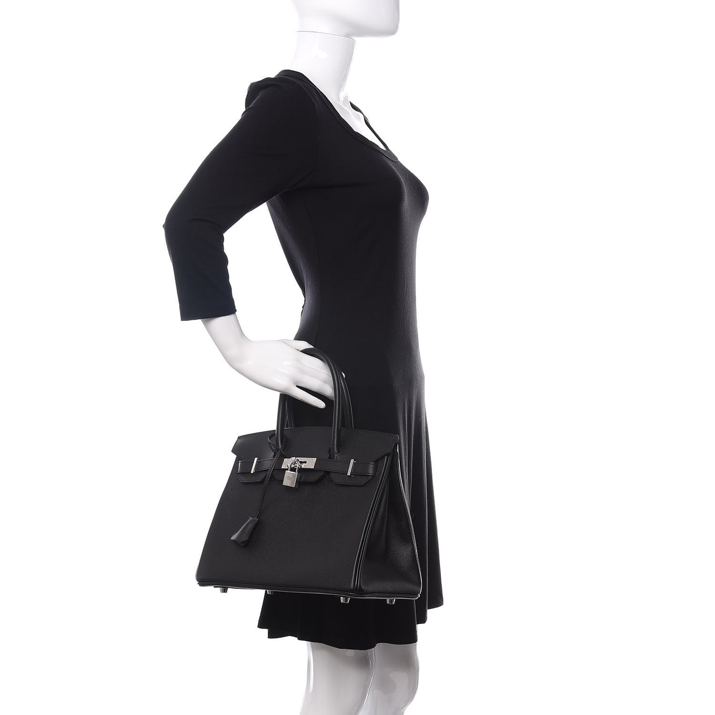 Epsom Birkin 30 Black