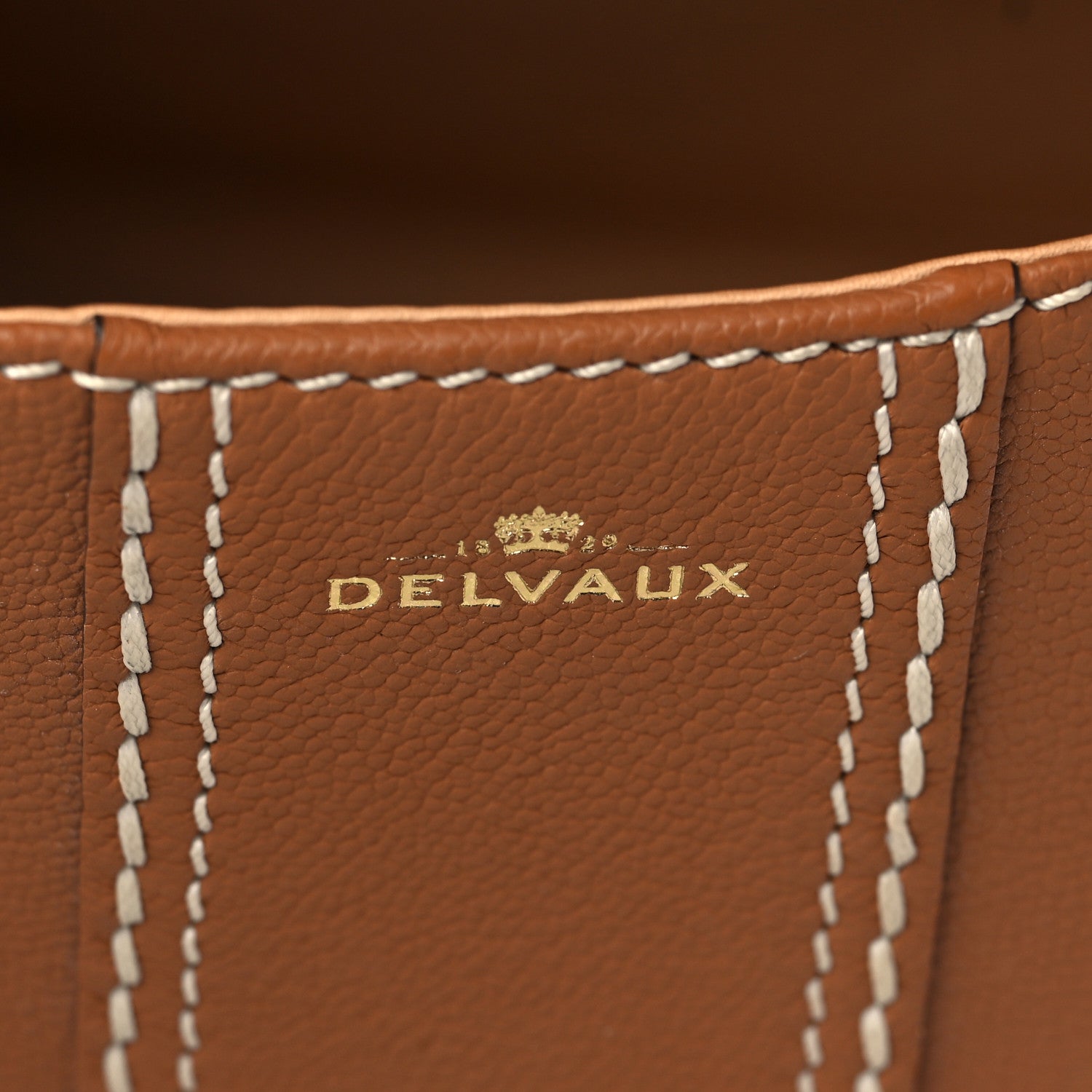 Delvaux Grained Rodeo Calfskin Surpique Mini Brillant Satchel Vegetal Ivory 6 of 7