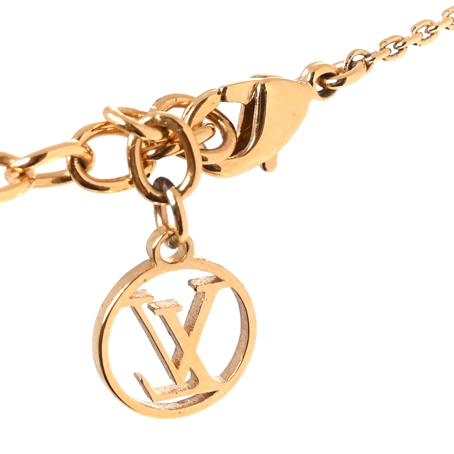 Louis Vuitton Metal LV And Me Letter X Necklace Gold 4 of 5