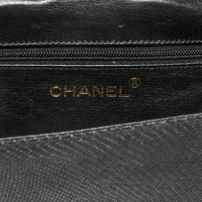 Chanel Woven Raffia Tassel Mini Flap Black 5 of 9