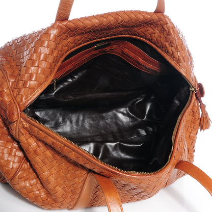 Bottega Veneta Vintage Nappa Intrecciato Duffel Brown 5 of 6