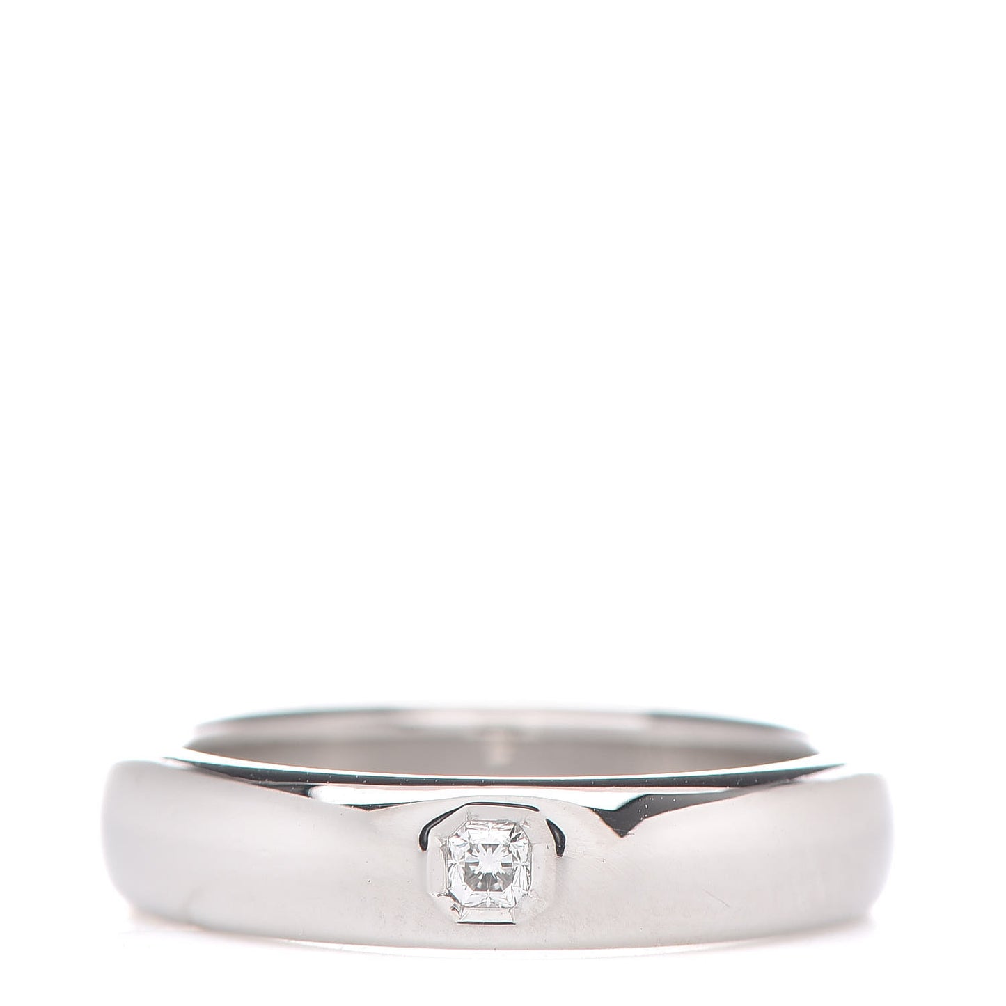 Platinum Diamond 4mm Lucida Wedding Band Ring 49 5