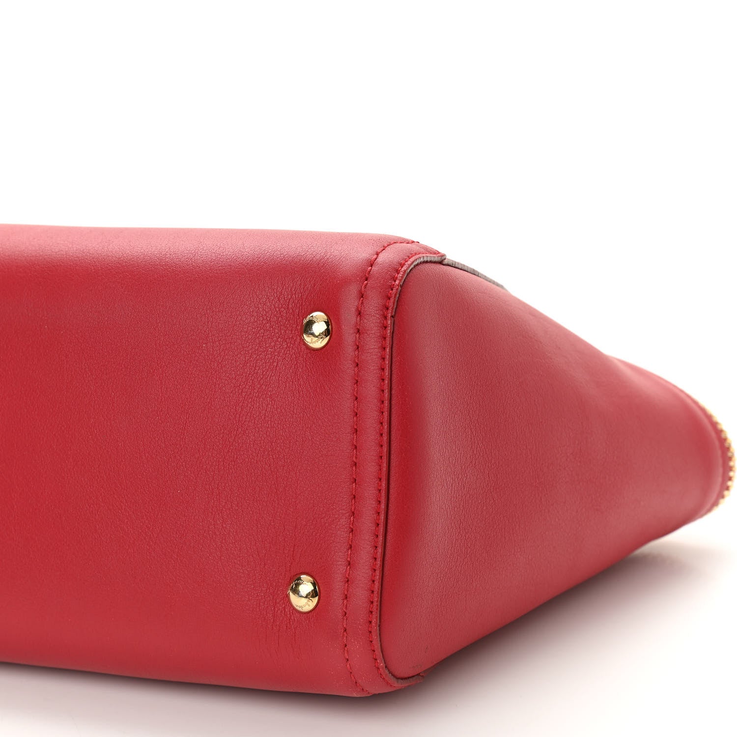 Salvatore Ferragamo Calfskin Satchel Red 9 of 9