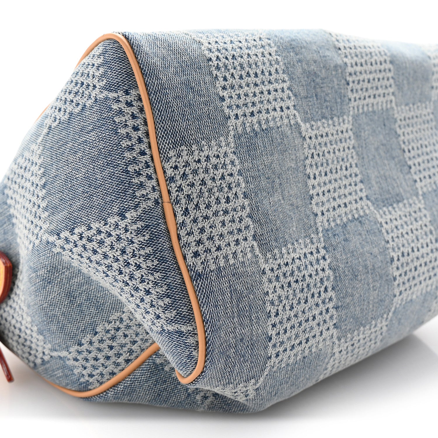 Louis Vuitton Damier Denim 3D Speedy Bandouliere 25 Bleu 8 of 9