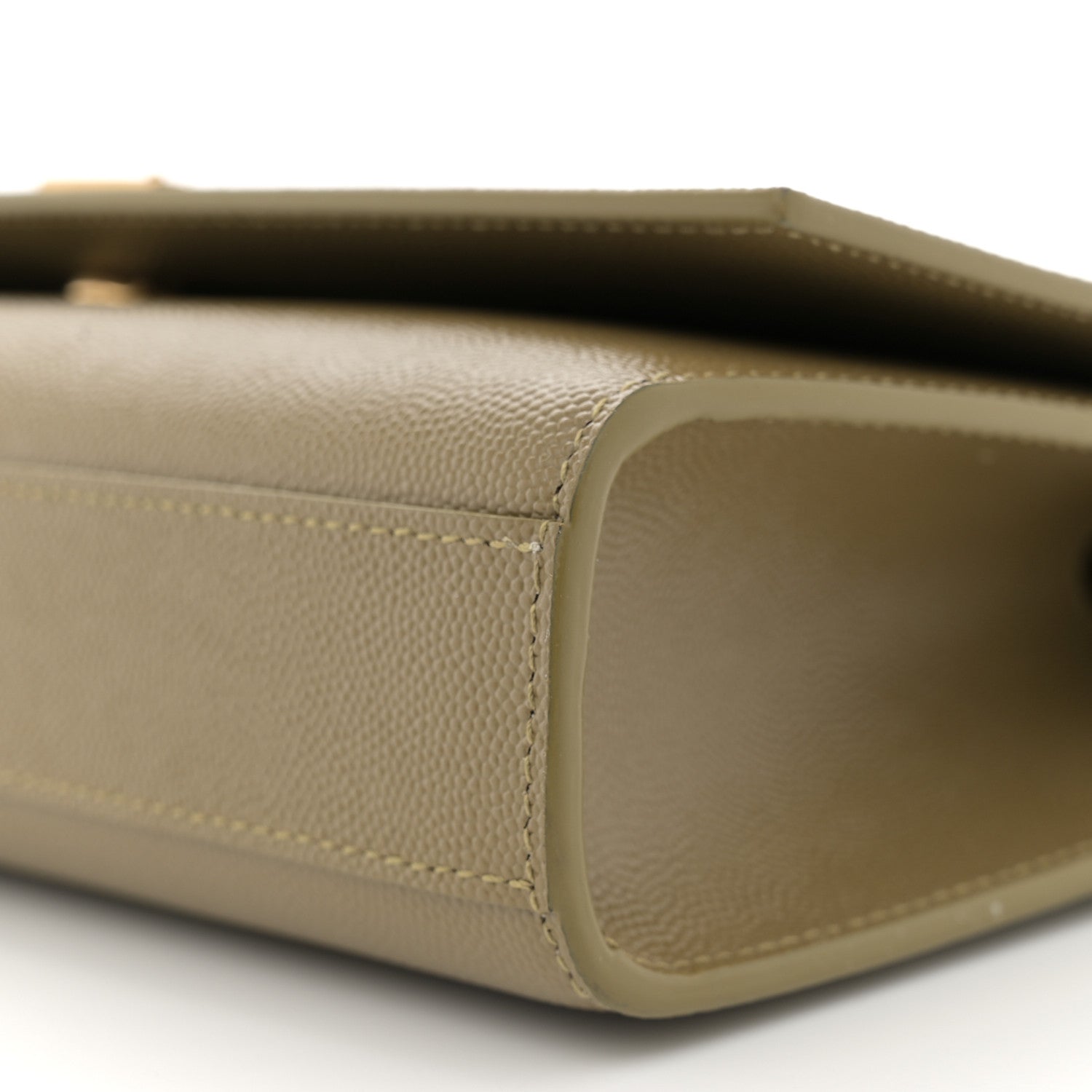 Saint Laurent Grain De Poudre Medium Monogram Kate Satchel Hazel Green 10 of 11