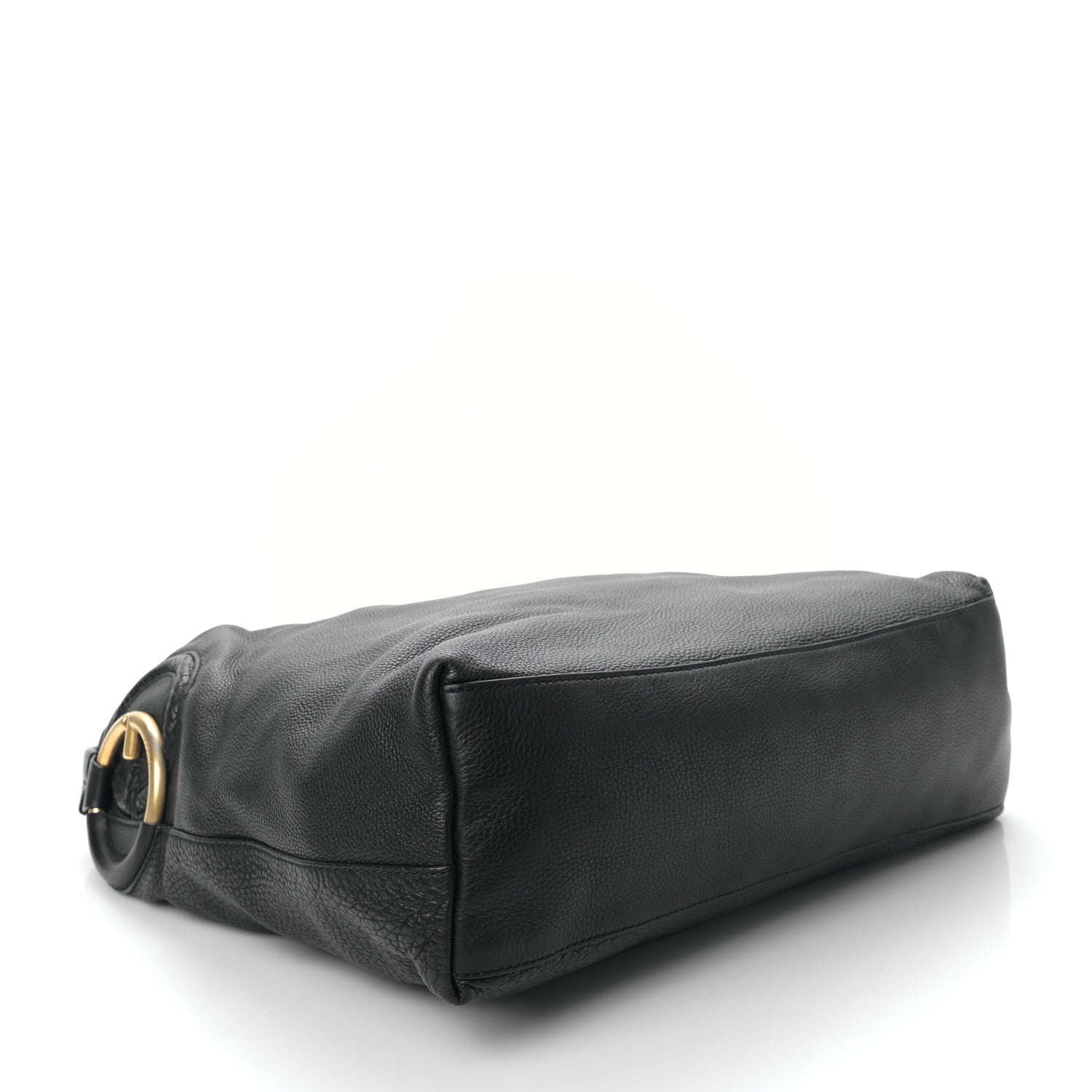Gucci Pebbled Calfskin Twill Hobo Black 4 of 9