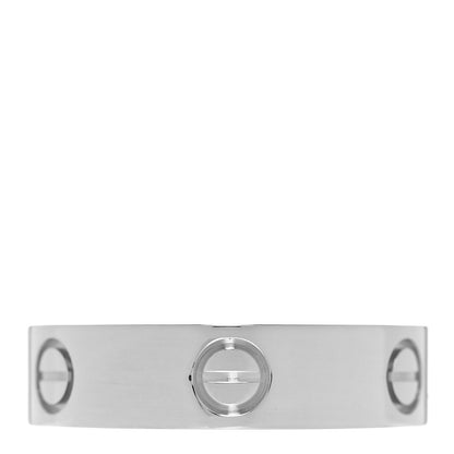 Cartier 18K White Gold 5.5mm LOVE Ring 59 8.75 1 of 4