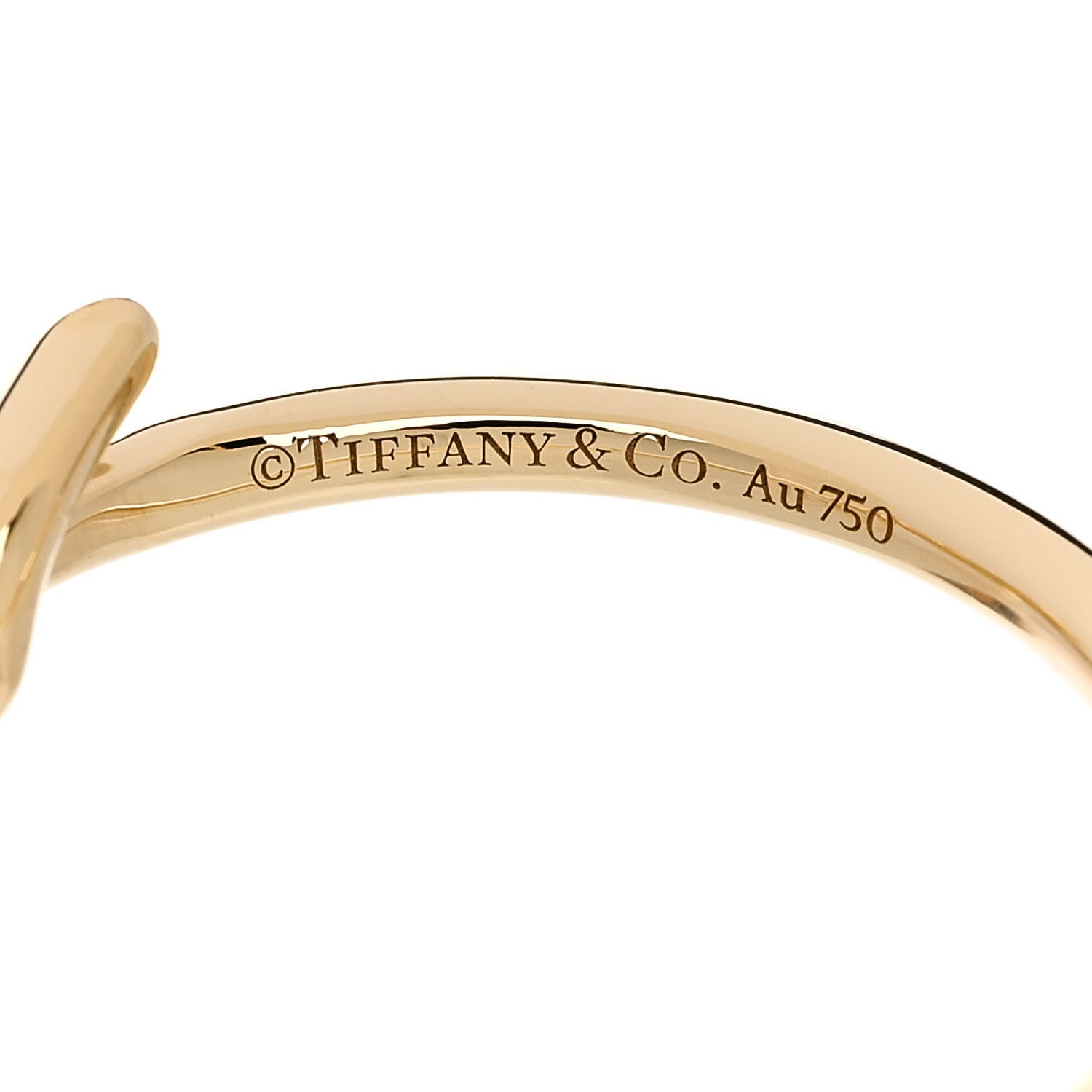 Tiffany 18K Yellow Gold Knot Ring 60 9 4 of 4