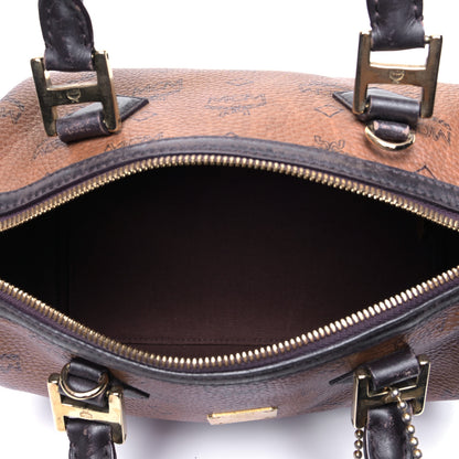 MCM Visetos Dog Bone Boston Bag Brown 4 of 4