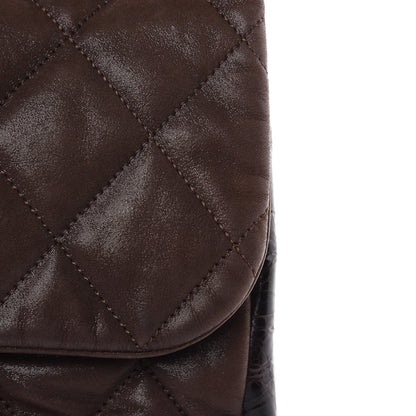 Chanel Iridescent Calfskin Jumbo In The Mix Flap Brown 10 of 13