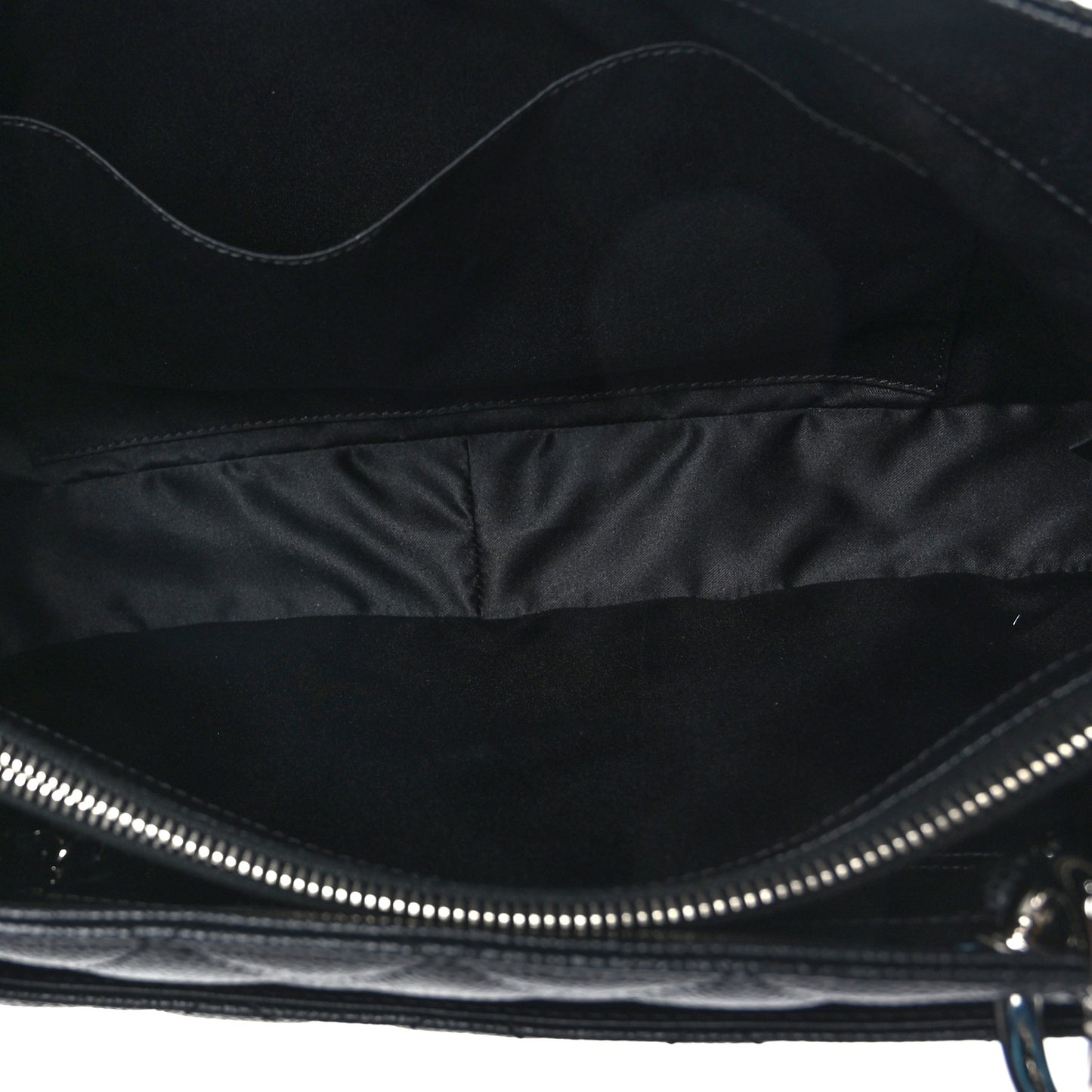 Caviar Quilted Grand Shopping Tote GST Black