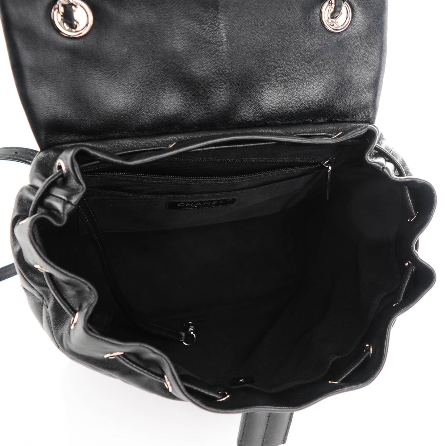 Lambskin Quilted Large Urban Spirit Backpack Black