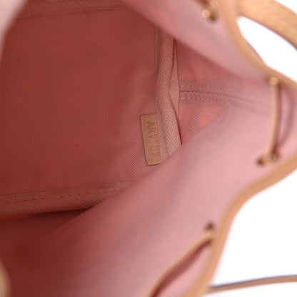 Louis Vuitton Damier Azur Tahitienne Nano Noe Rose Ballerine 9 of 9