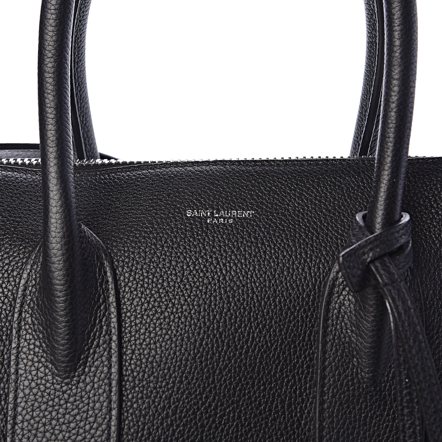 Grained Calfskin Medium Souple Sac De Jour Duffle Black