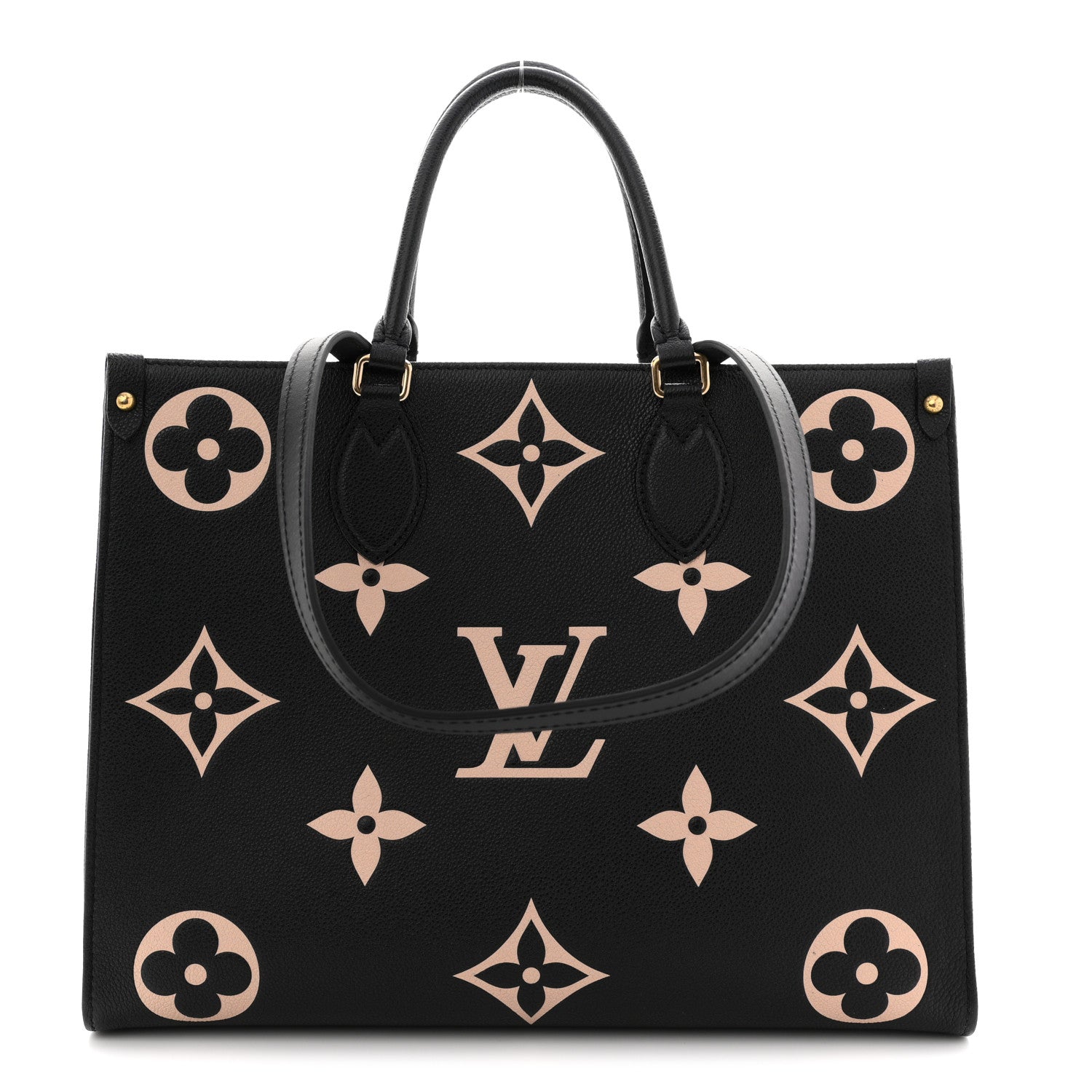 Louis Vuitton Empreinte Monogram Giant Onthego MM Black Beige 1 of 9