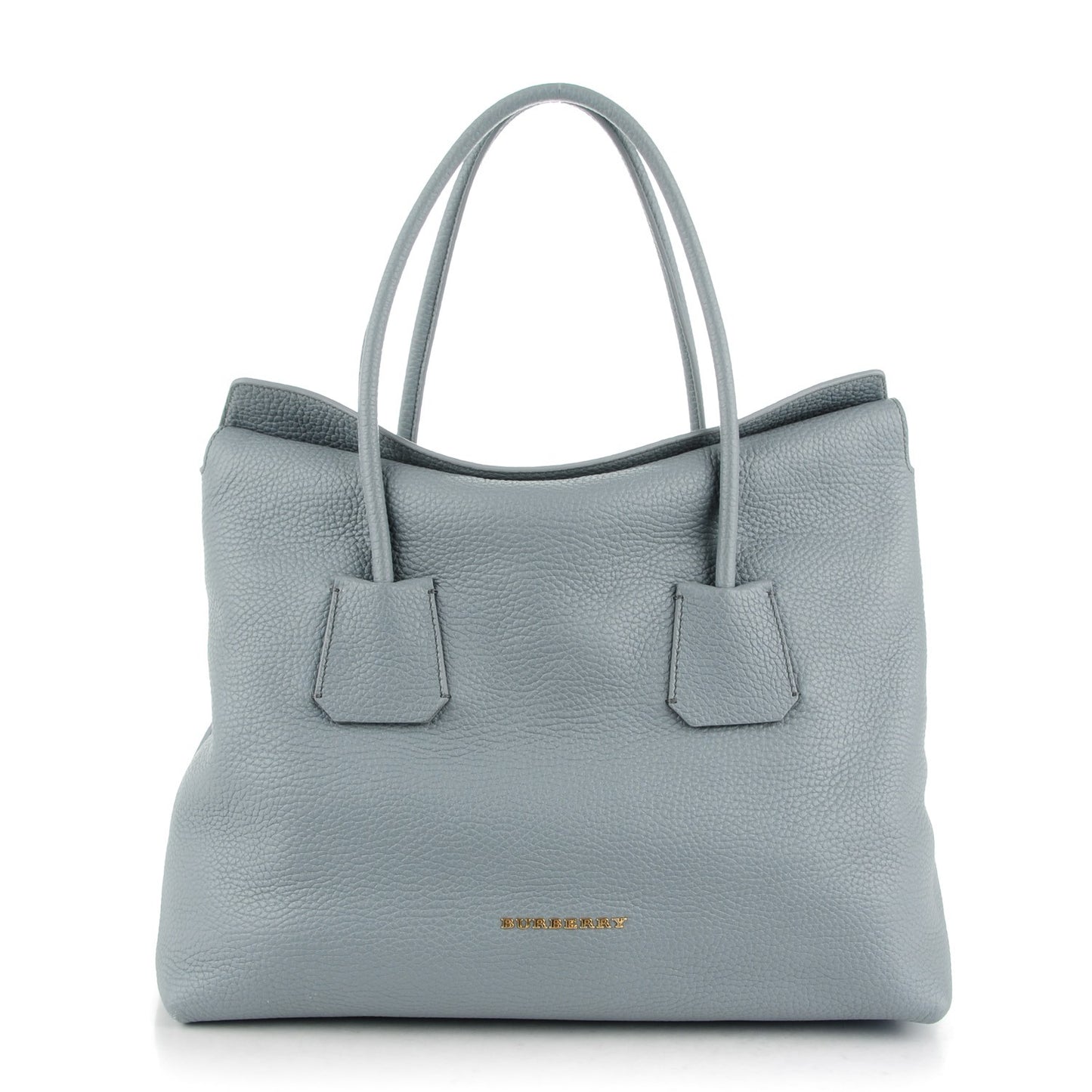 London Grainy Calfskin Medium Baynard Tote Storm Grey