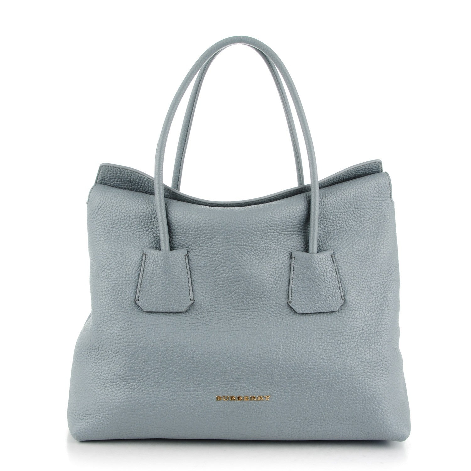 Burberry London Grainy Calfskin Medium Baynard Tote Storm Grey 1 of 7