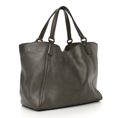 Gucci Metallic Pebbled Calfskin Medium Soho Shoulder Bag Sasso 3 of 17