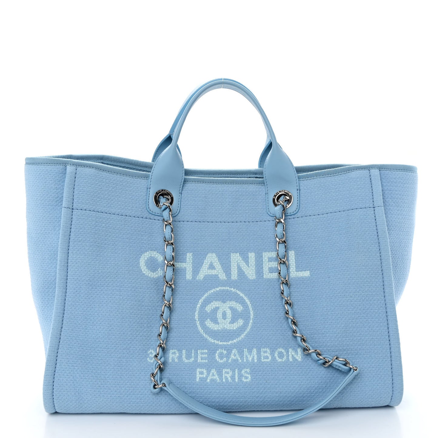 Mixed Fibers Medium Deauville Tote Light Blue