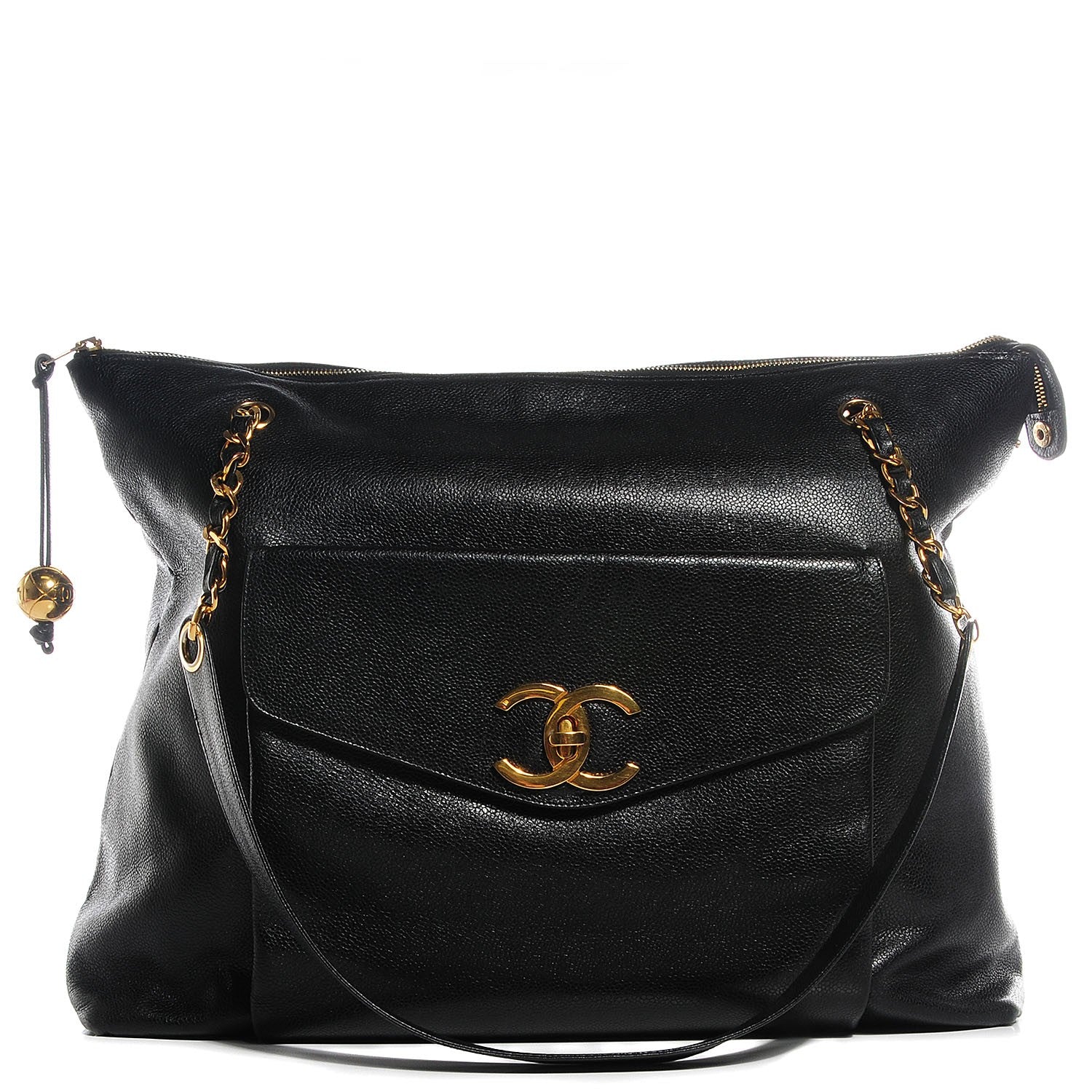 Chanel Caviar Large Shopper Tote Black 1 of 9
