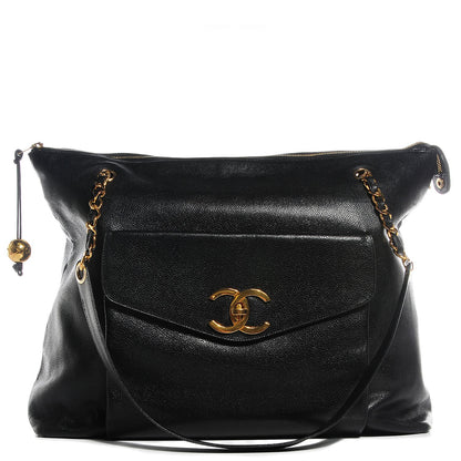 Chanel Caviar Large Shopper Tote Black 1 of 9