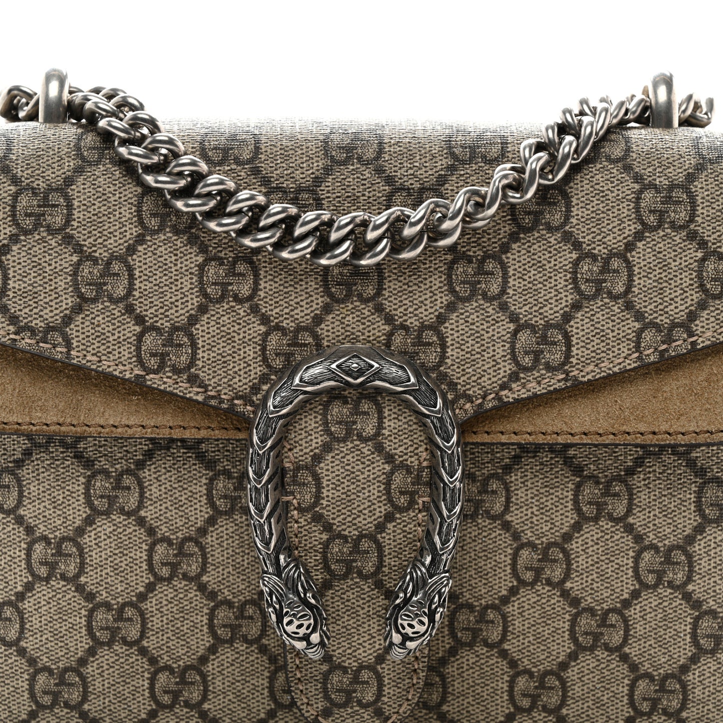 GG Supreme Monogram Mini Dionysus Shoulder Bag Taupe