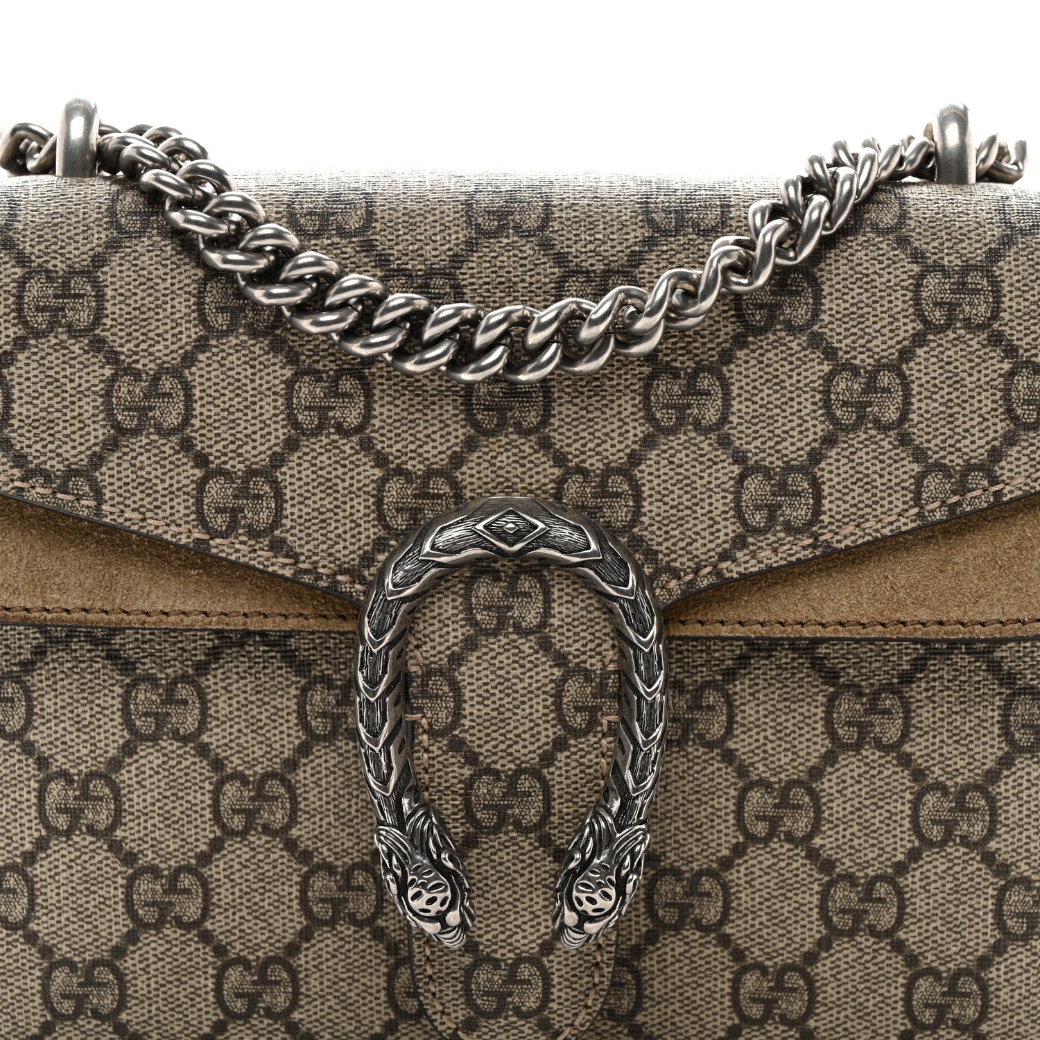 Gucci GG Supreme Monogram Mini Dionysus Shoulder Bag Taupe 8 of 13
