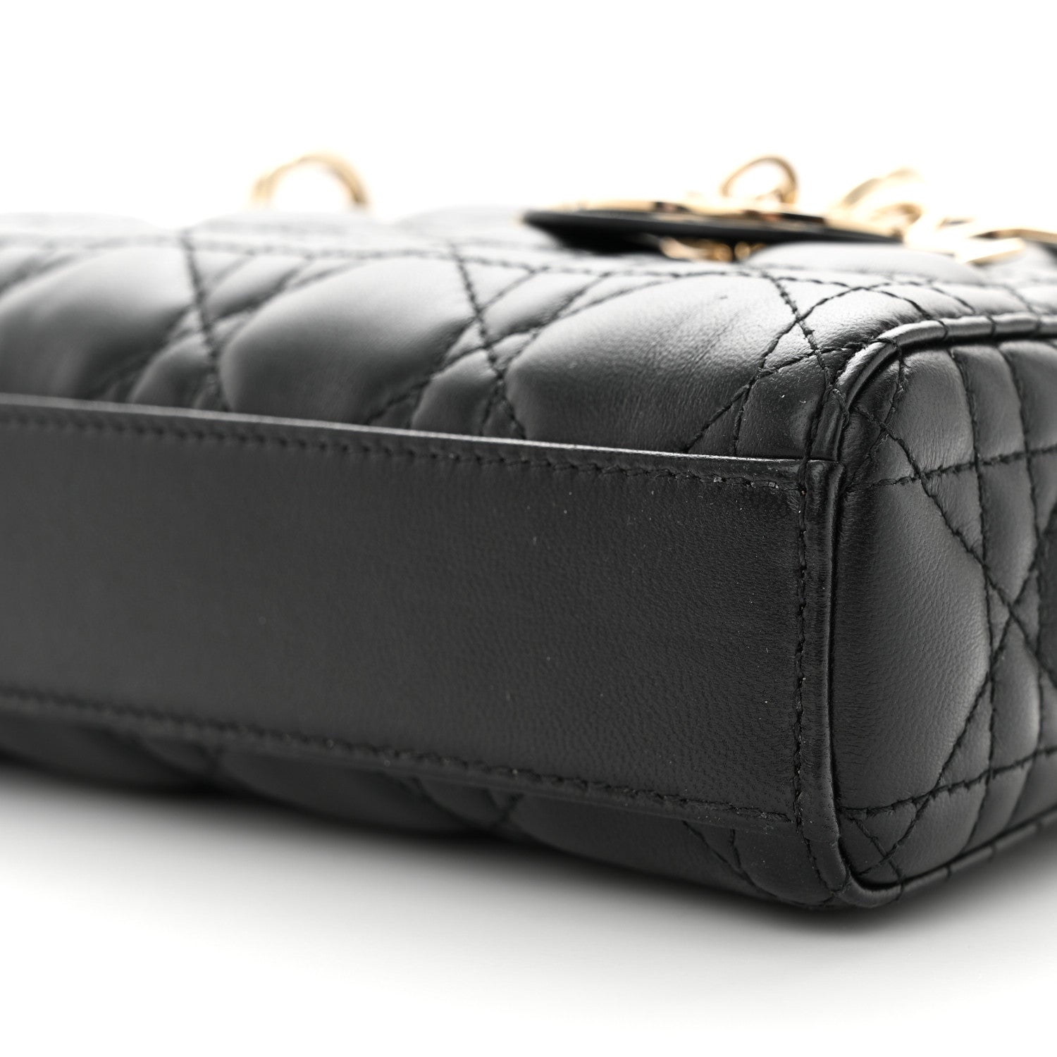 Christian Dior Lambskin Cannage Small Lady D-Joy Black 9 of 9