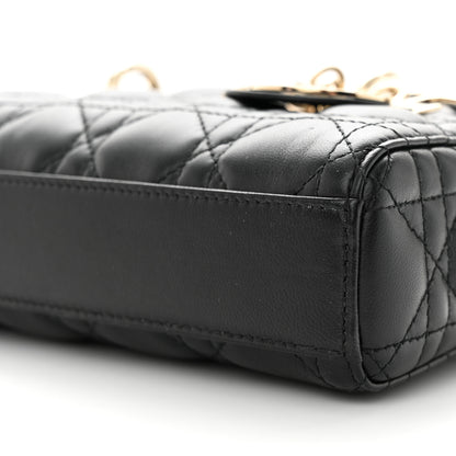 Christian Dior Lambskin Cannage Small Lady D-Joy Black 9 of 9