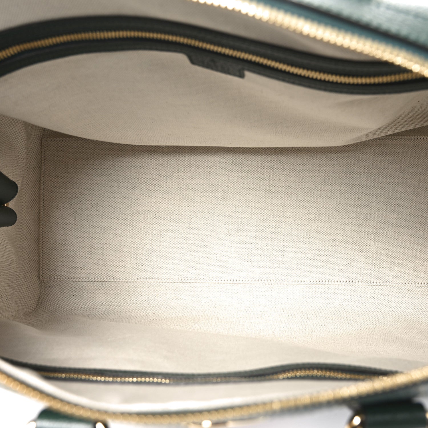Gucci Textured Dollar Calfskin Web Medium Savoy Duffle Bag Green 4 of 9
