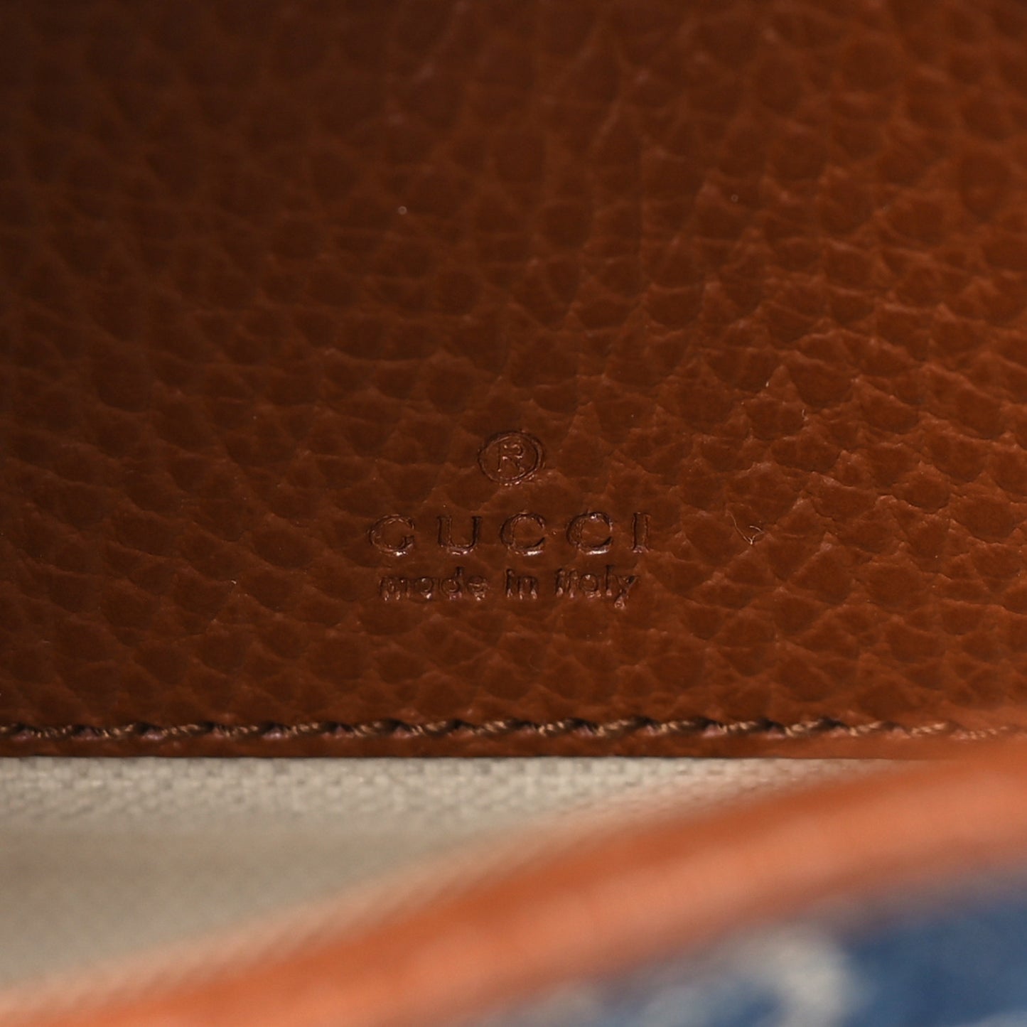 New Denim GG Monogram Calfskin Mini Jackie 1961 Hobo Blue Tea Cuir