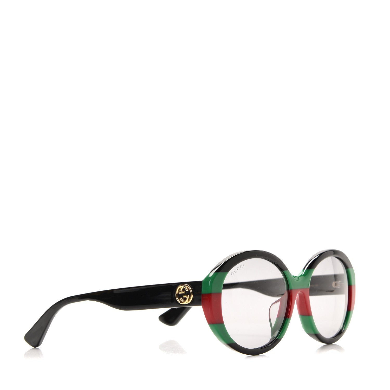 Gucci Round Web Sunglasses GG0279SA Black Green 3 of 7