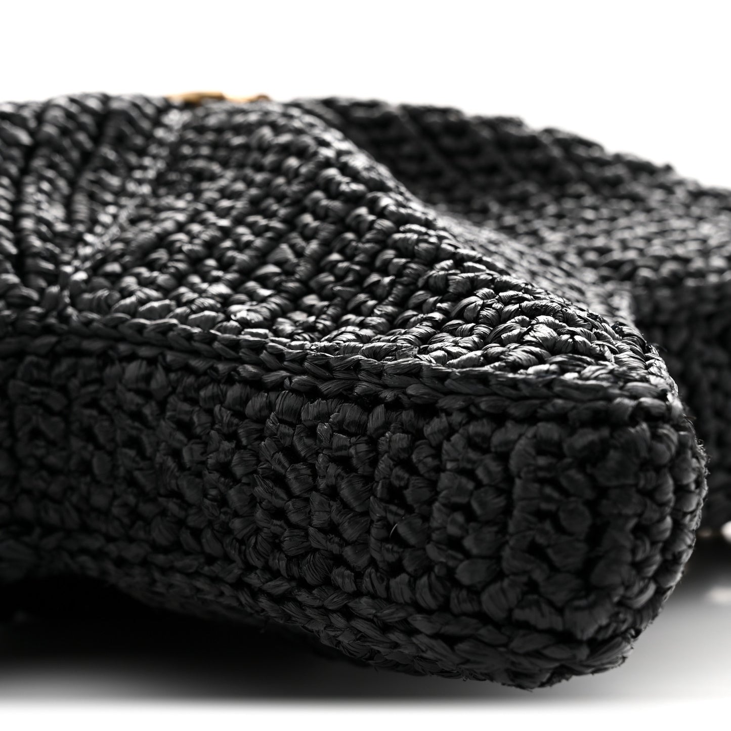 Raffia Star Coco Beach Bag Black