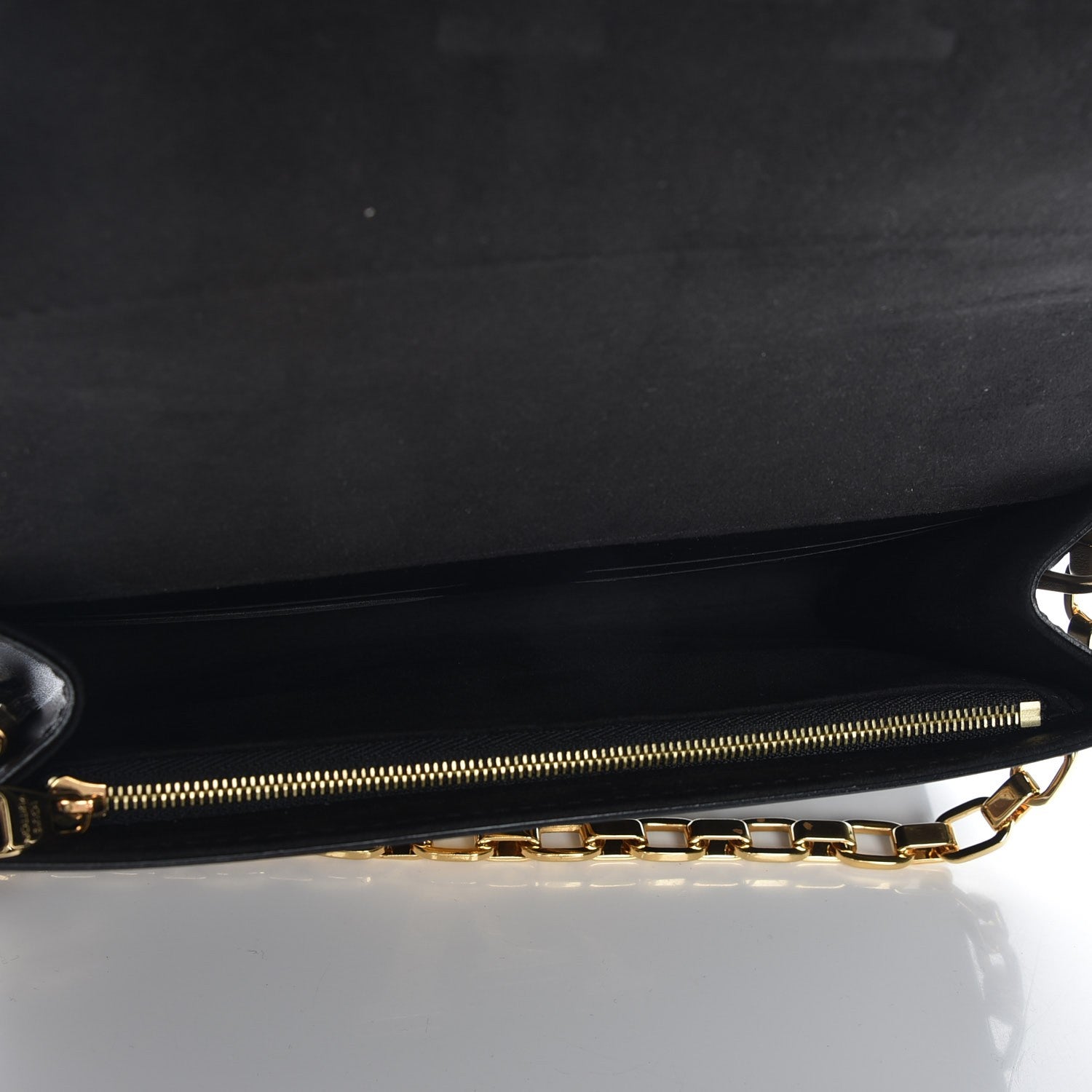 Louis Vuitton Calfskin Chain Louise GM Black 5 of 7