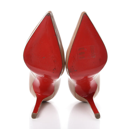 Christian Louboutin Patent Pigalle Plato 120 Pumps 35 Nude 7 of 17