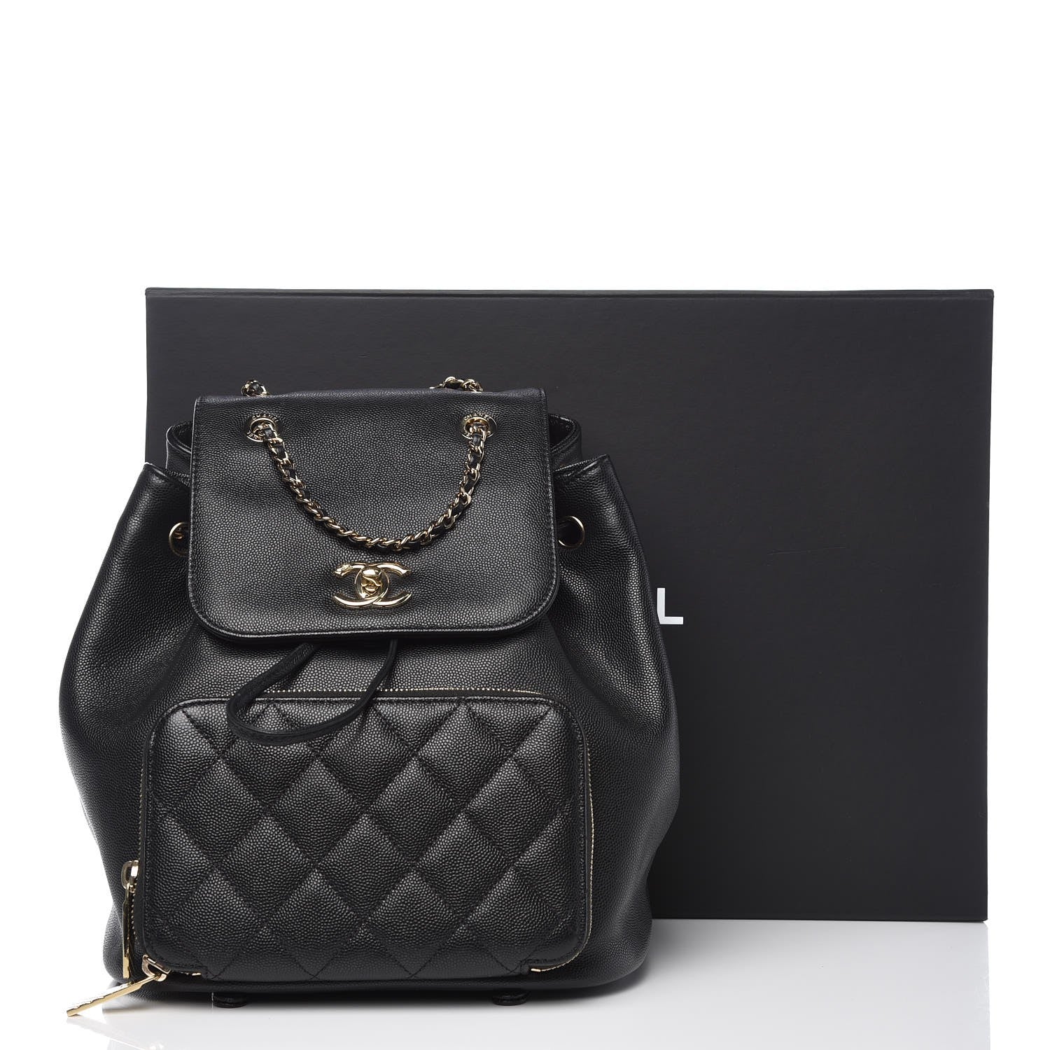 Chanel Caviar Quilted Business Affinity Backpack Black 8 of 8
