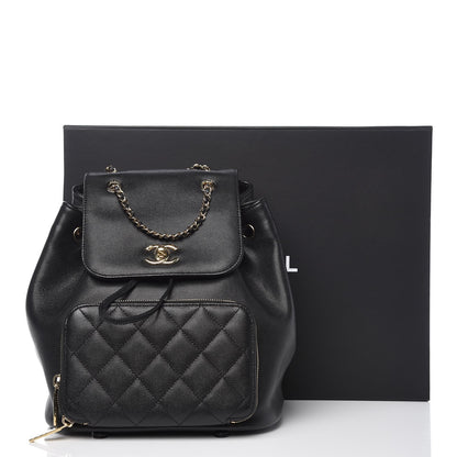 Chanel Caviar Quilted Business Affinity Backpack Black 8 of 8