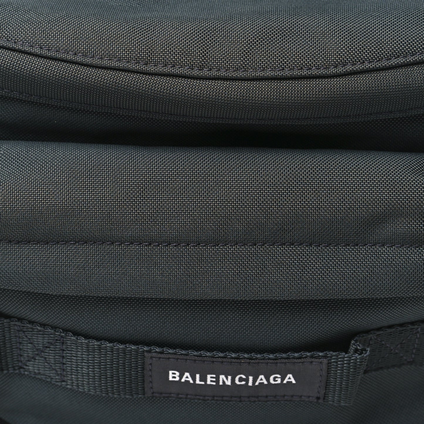 Recycled Casual Nylon Large Army Beltpack Dark Grey